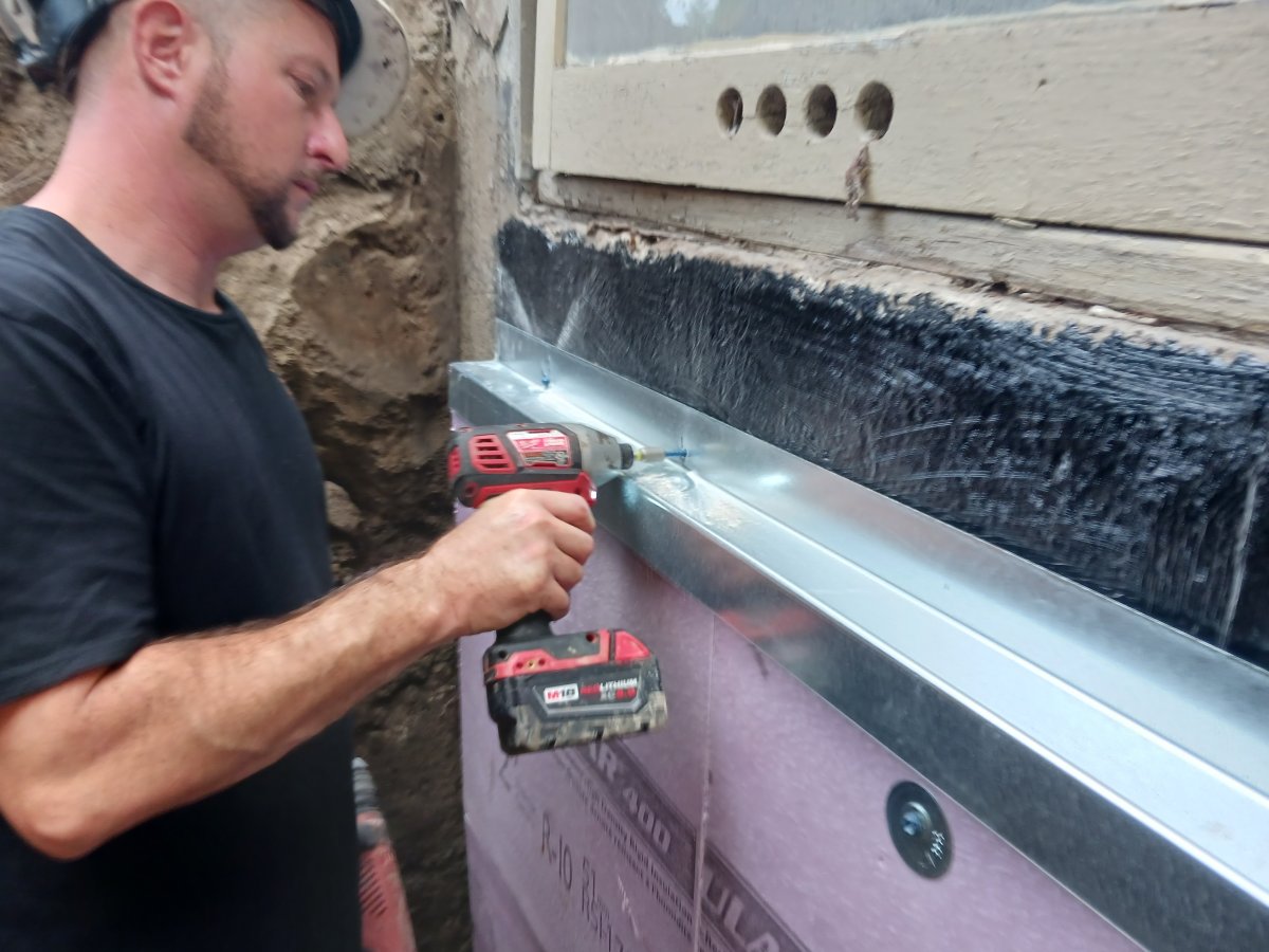 On site operating a mini excavator.